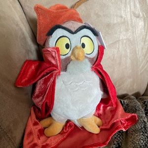 Owl small plush from Sleeping Beauty. Disney store plush, tags still attached